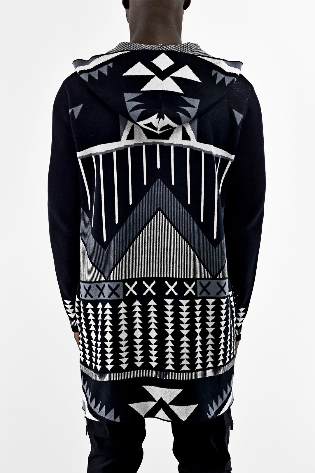 Menswear Cross Hooded Cotton Cardigan ZG5545