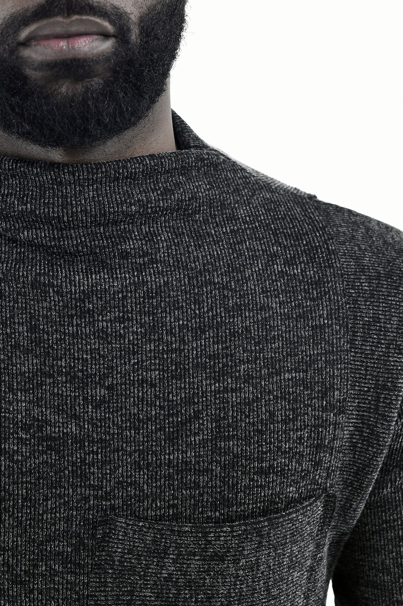 Mens Step Hem Funnel Neck T ZG5560