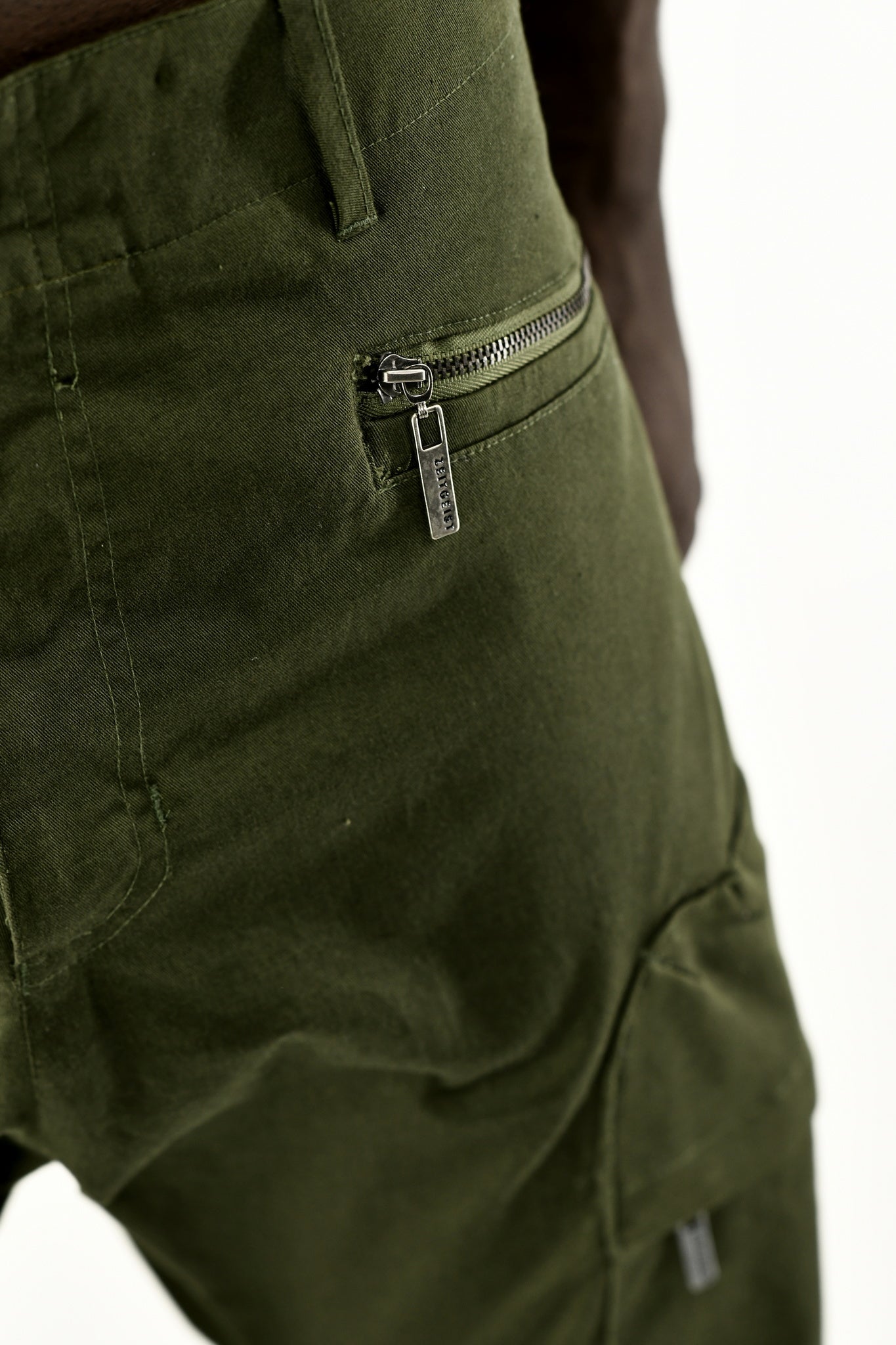 Menswear New Fatigue Zip Cuff Cargo Jogger Pants ZG5581