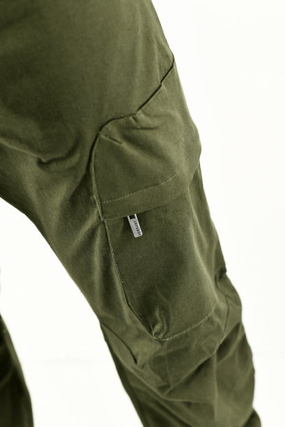 Menswear New Fatigue Zip Cuff Cargo Jogger Pants ZG5581