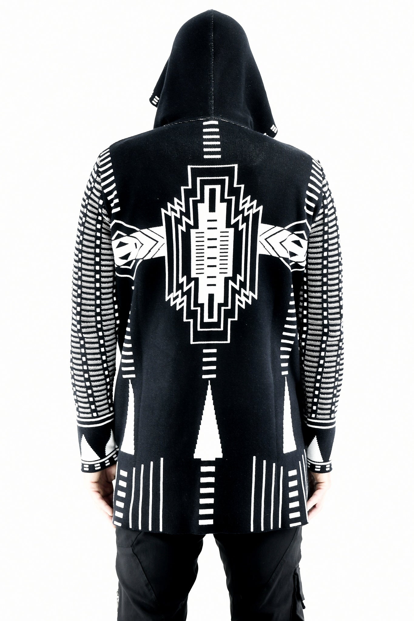 Menswear Cotton Razor Hooded Cardigan ZG5589