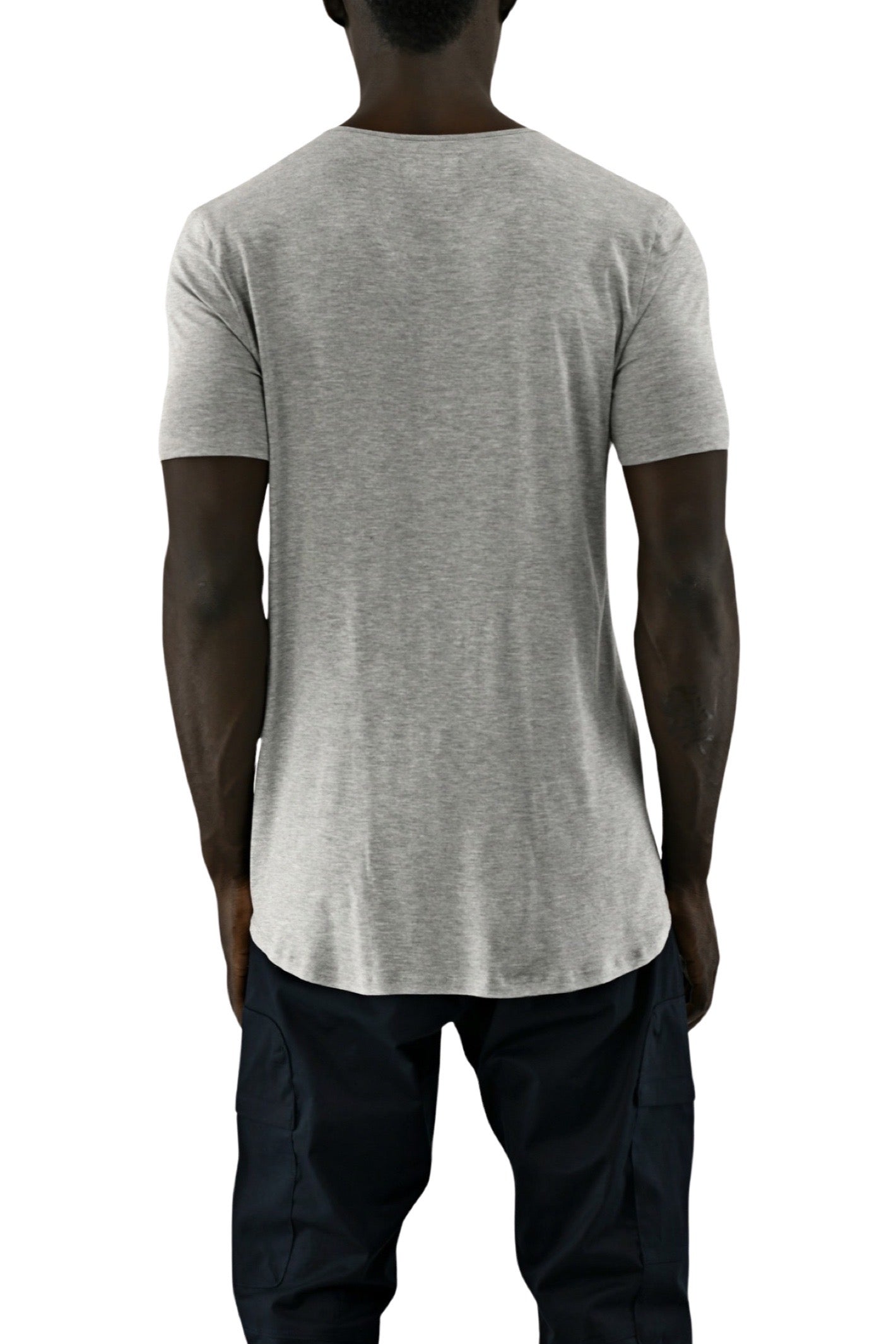 Menswear Basix T Grey Melange ZG5582