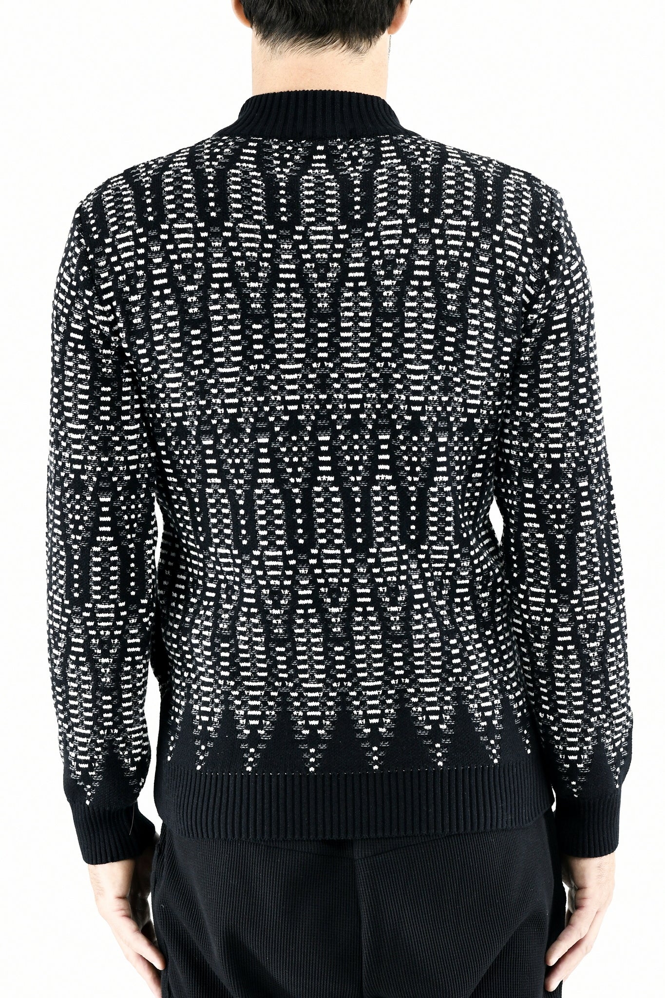 Menswear Knitwear Shield Zip Bomber ZG5622