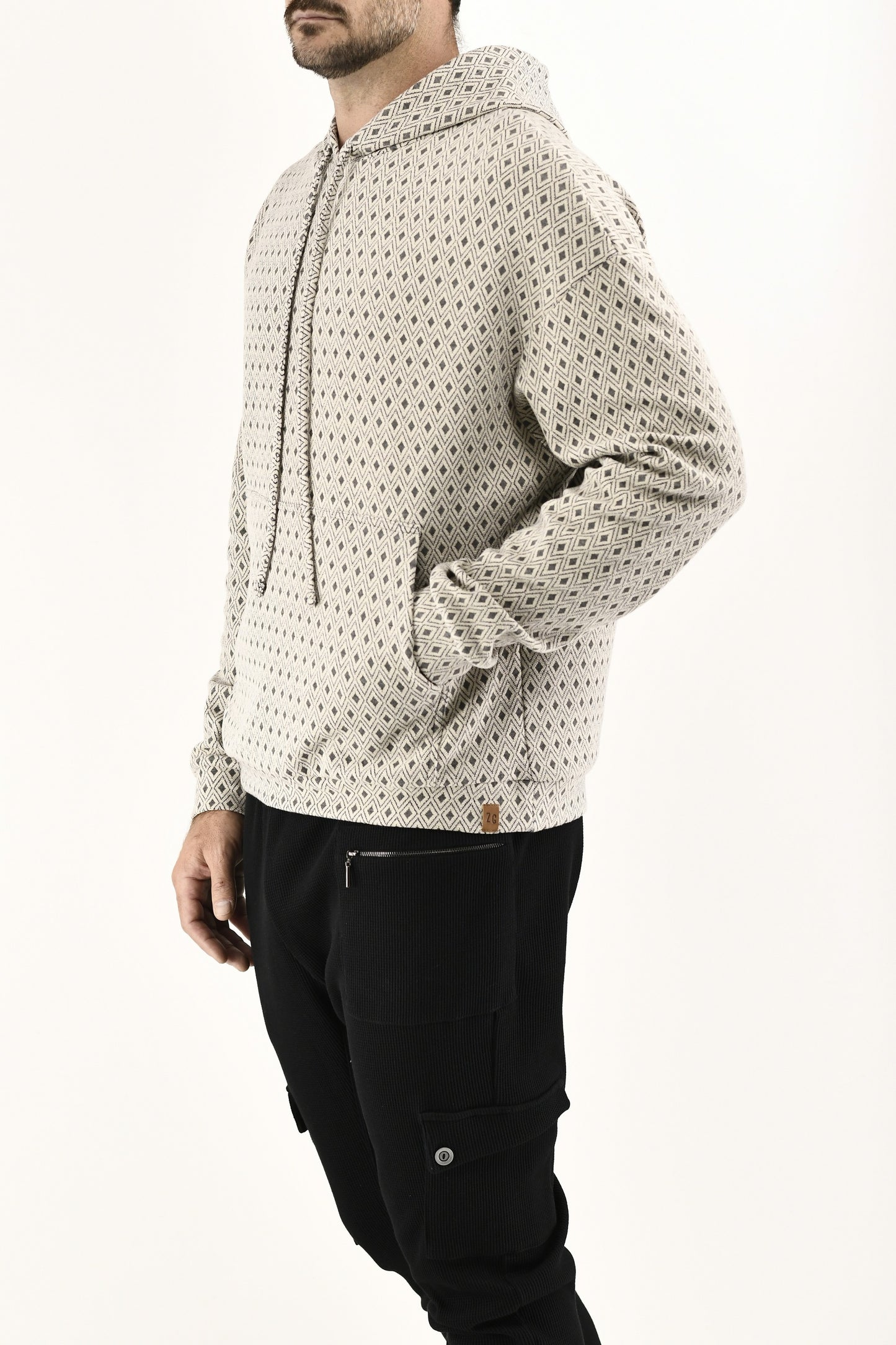 Menswear Geo Hoody Sweatshirt ZG5737