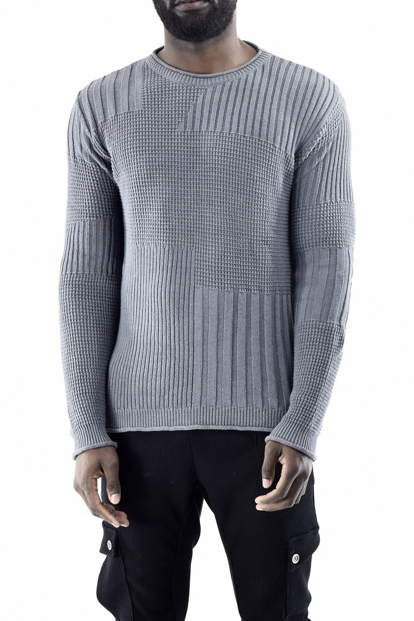Mens Slate Varigated Rib Cotton Jersey ZG5547