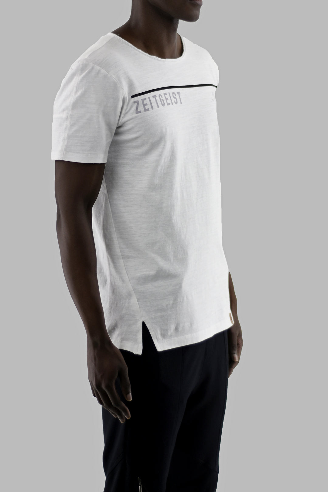 Mens White Logo T ZG5280