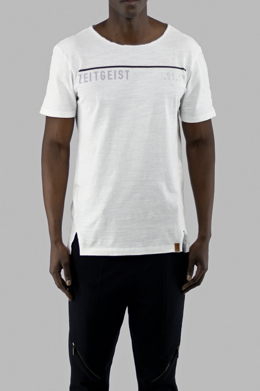 Mens White Logo T ZG5280