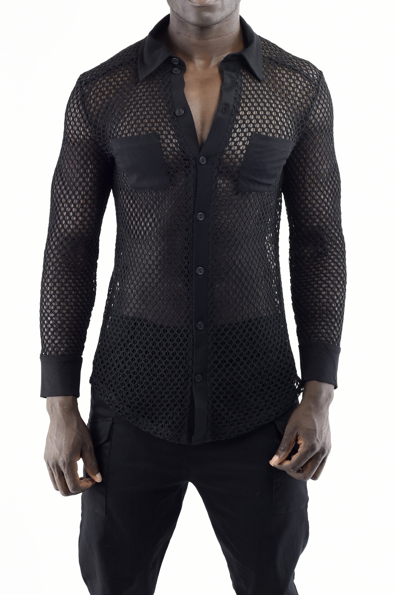 Mens Mesh Shirt with Pockets ZG5483