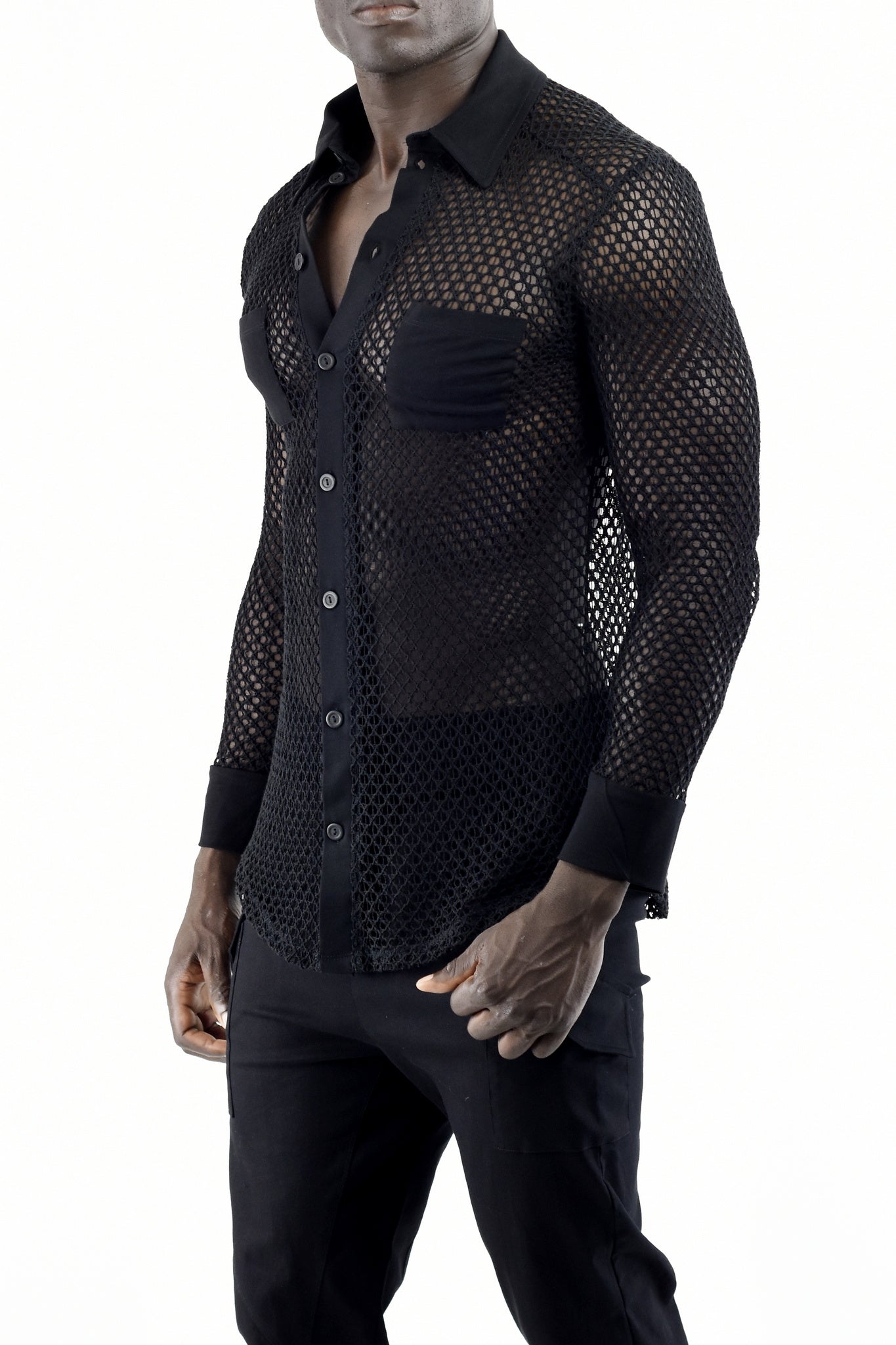 Mens Mesh Shirt with Pockets ZG5483