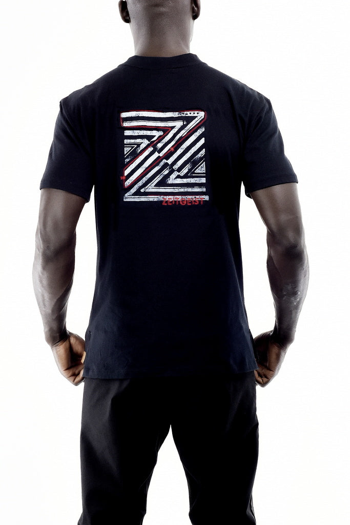 Menswear branded T with placket ZG5490