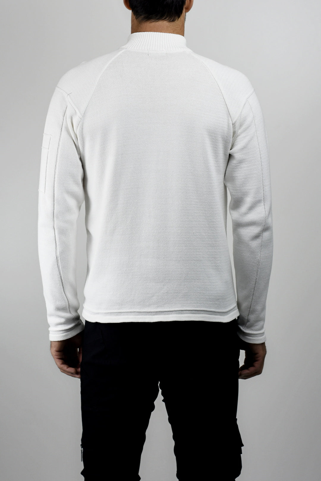 Menswear Off-white Zip Polo Jersey ZG5531