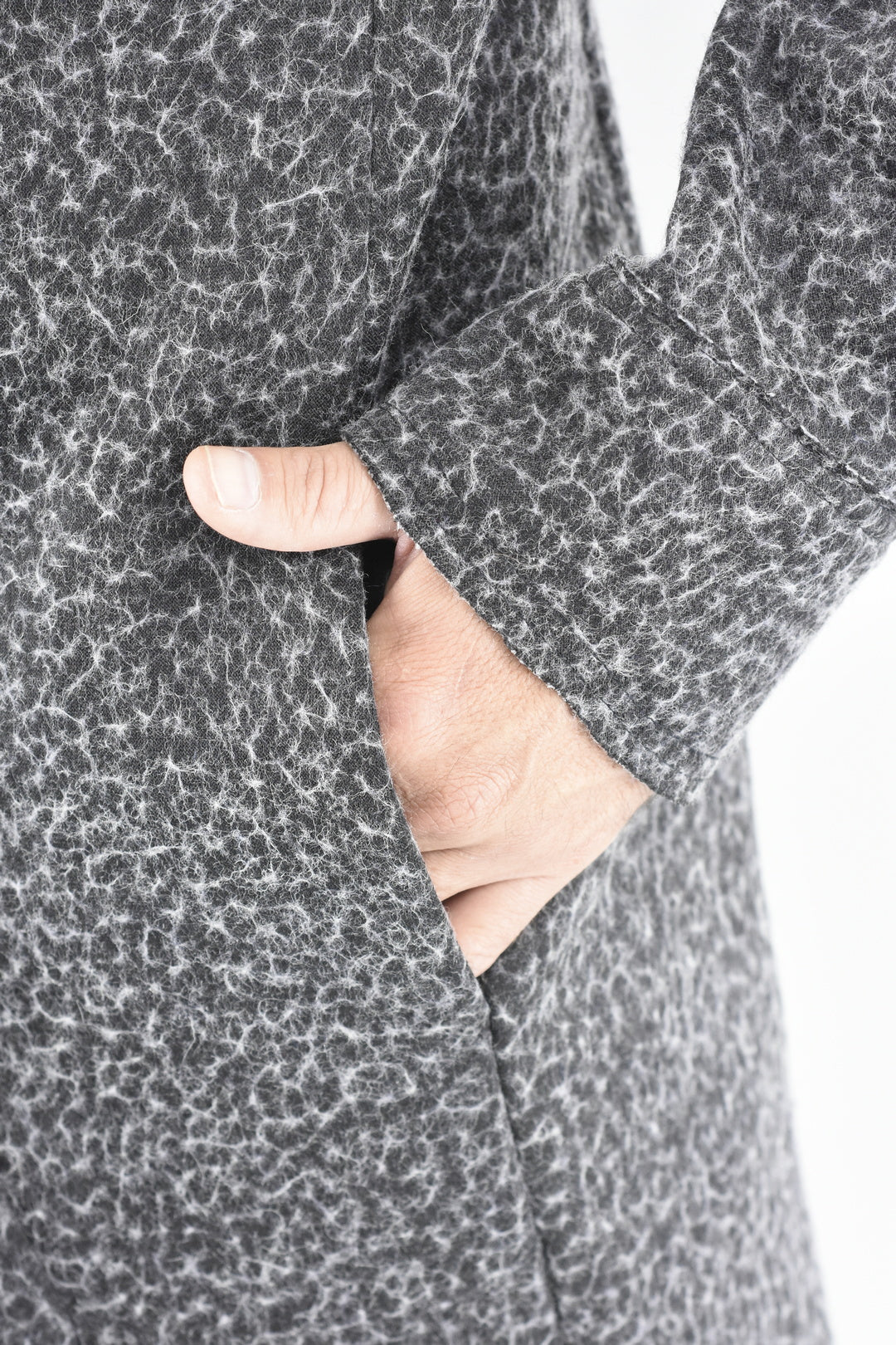 Mens Animal Melton Wool Coat ZG5533