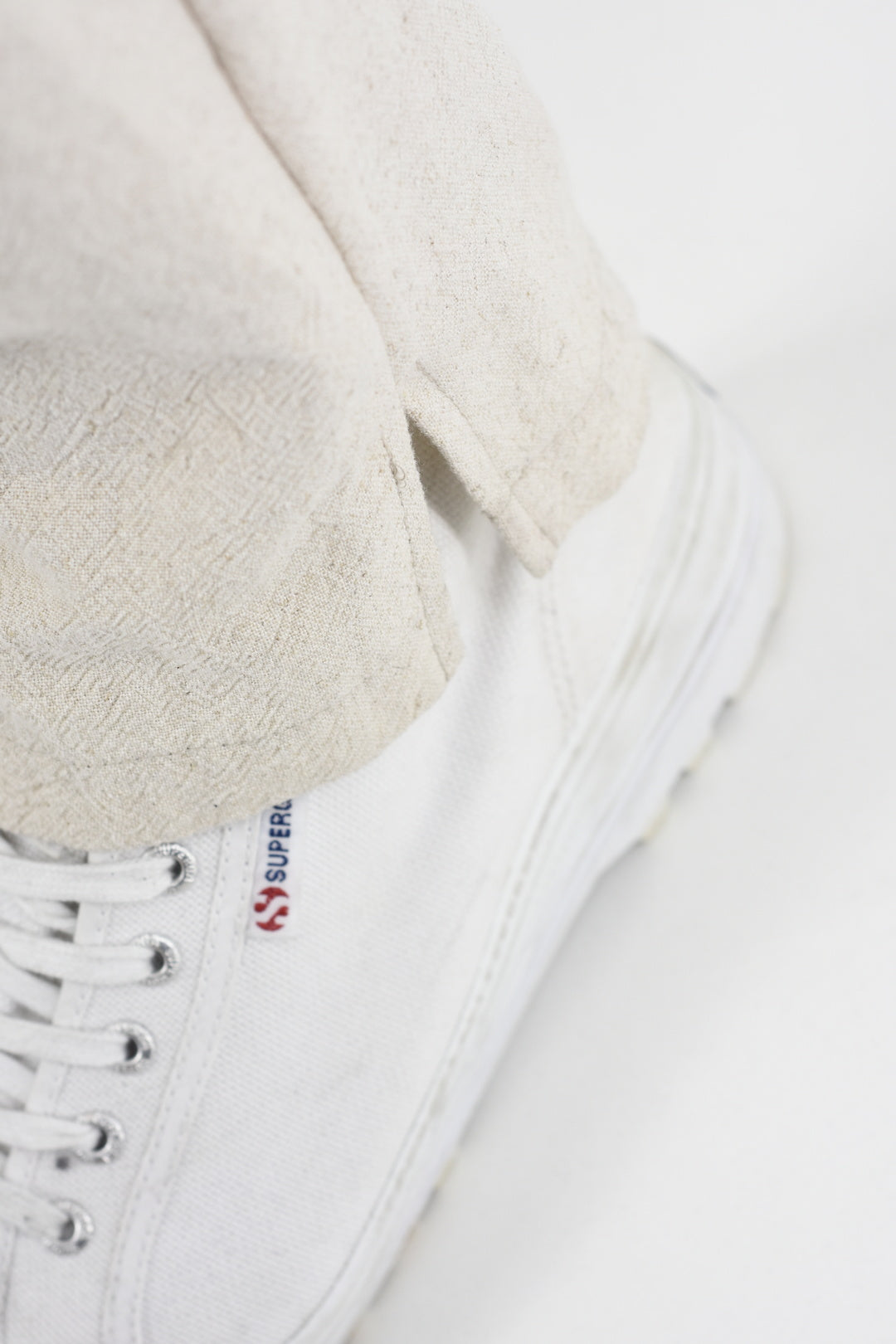 Menswear Pull-on Pants in Ghost Linen ZG5535