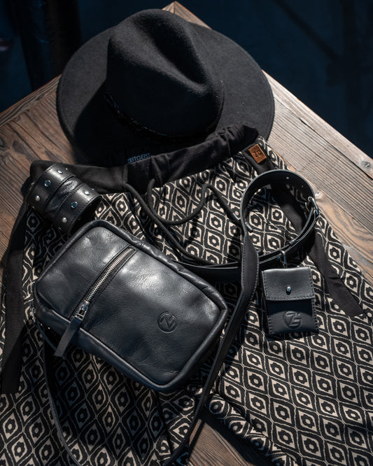 Black Genuine Leather Bag ZG5495