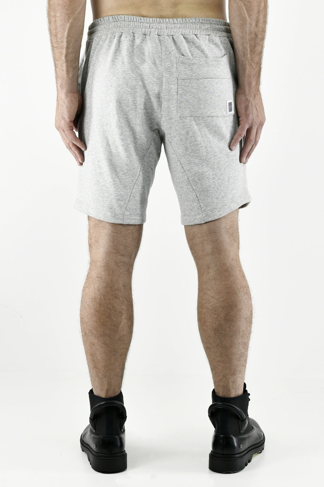 Mens Athleisure Grey Fleece Drawstring Shorts ZG5598
