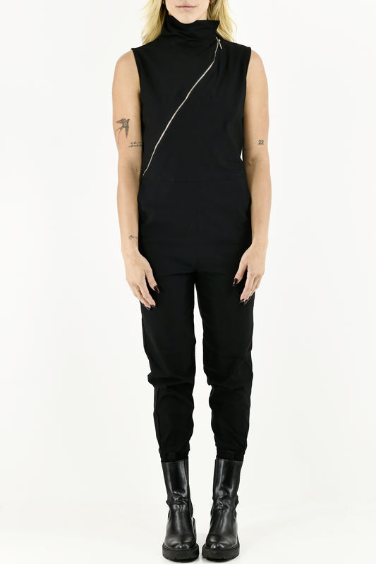 Women’s Black Zip Jumpsuit ZG5641