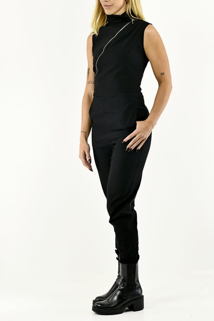 Women’s Black Zip Jumpsuit ZG5641