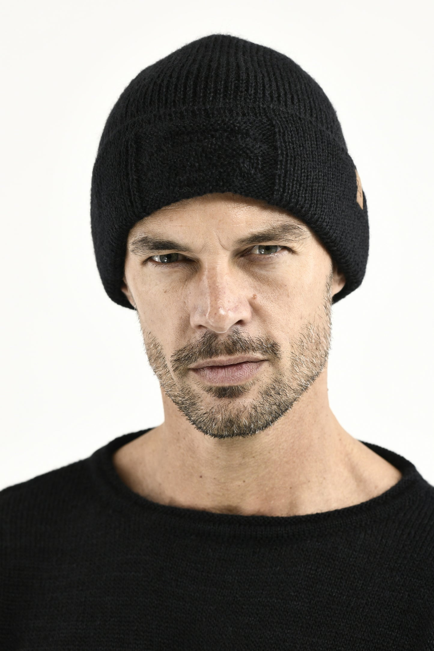 Pure Merino Wool  Ribbed Beanie ZG5665