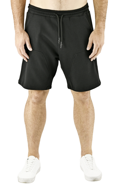 Menswear Black Fleece Inset Shorts ZG5697