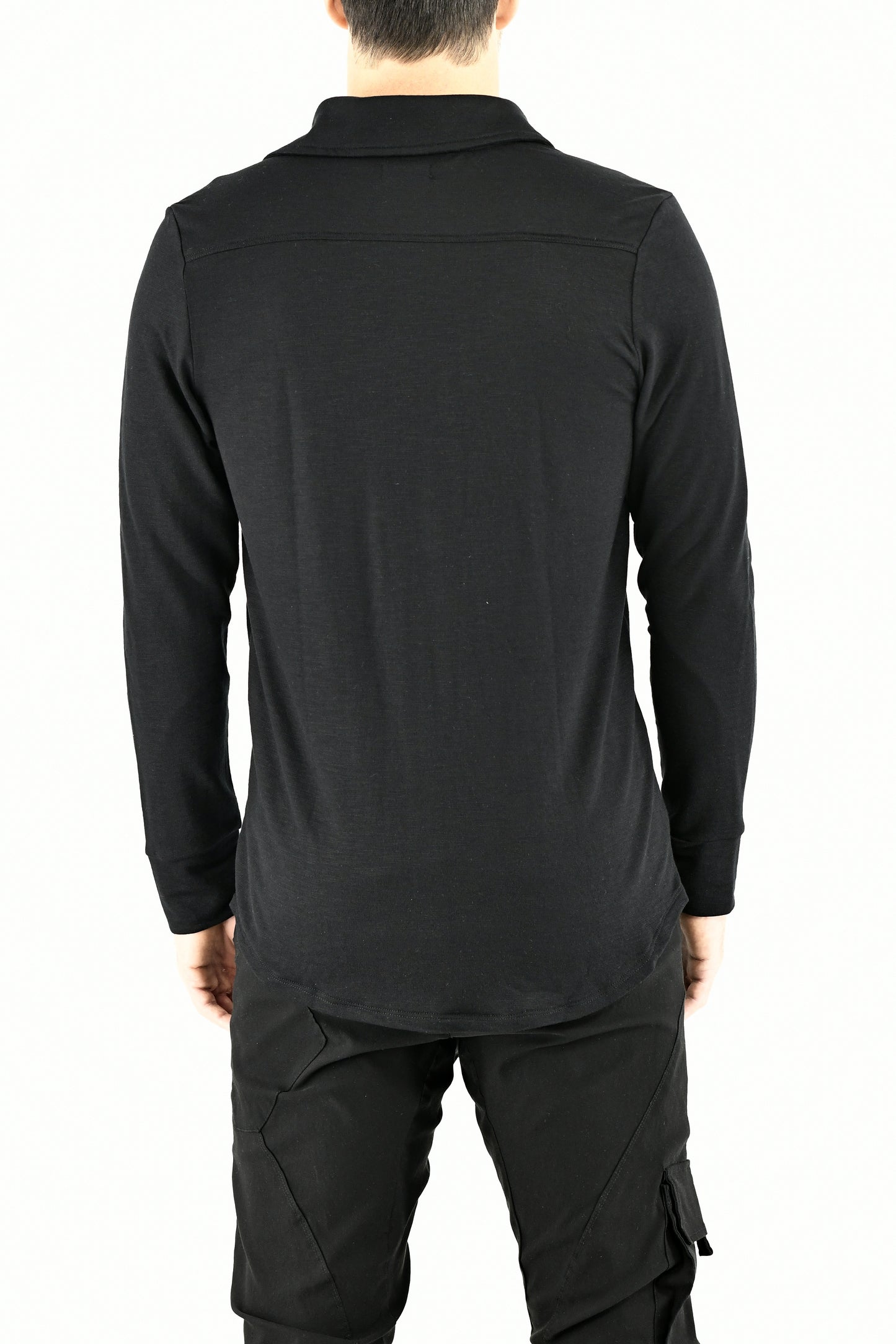 Mens Black Terry Fleece Shirt ZG5639