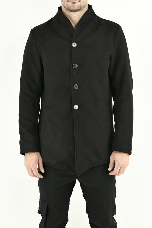 Mens Black Melton Jacket ZG5662