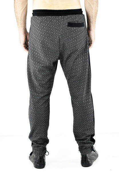 Menswear Geo Inset Drawcord Pants ZG5738