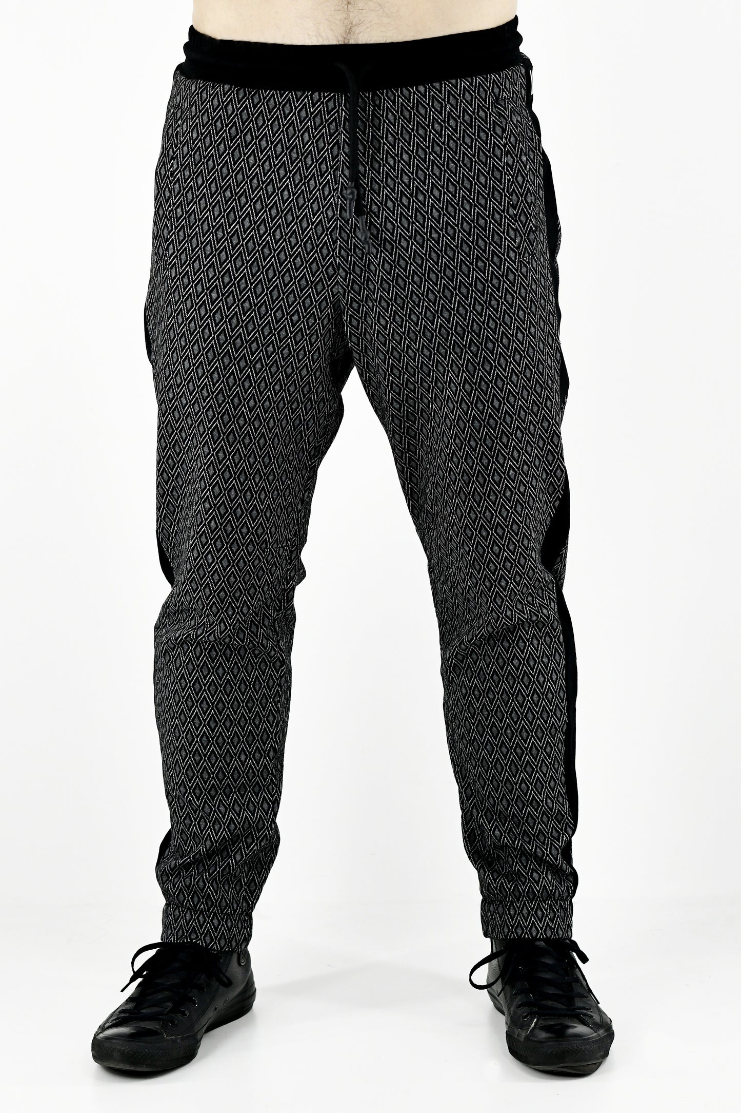 Menswear Geo Inset Drawcord Pants ZG5738