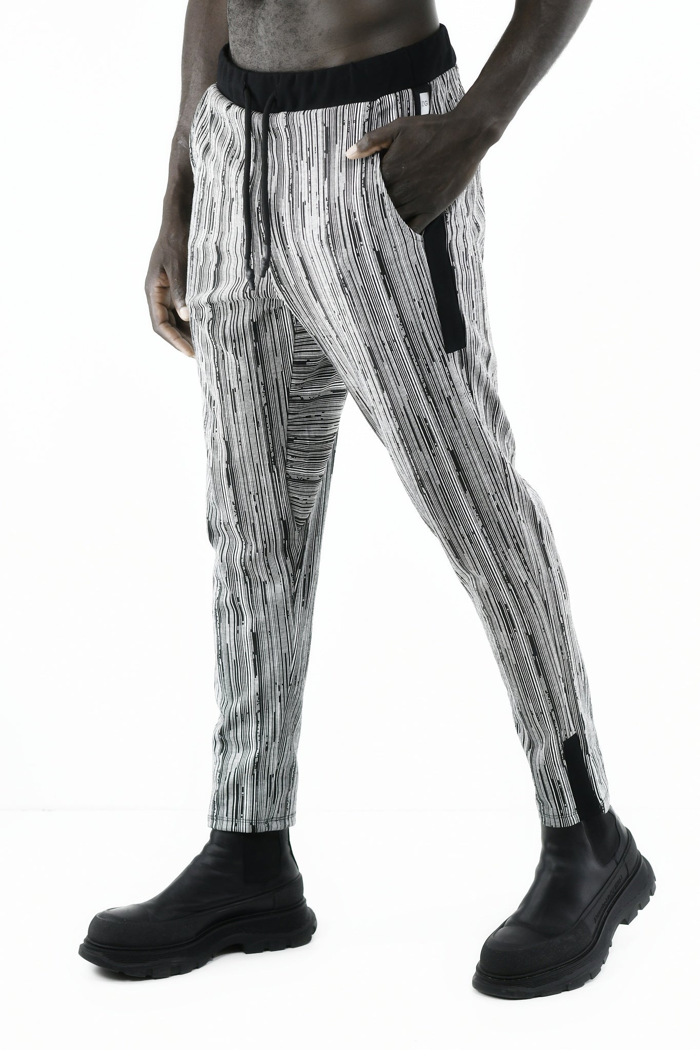 Menswear Barcode  pull on pants ZG5681