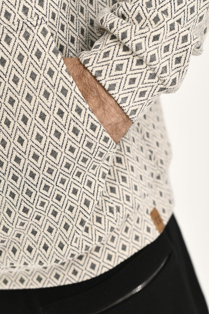 Menswear Geo Hoody Sweatshirt ZG5737