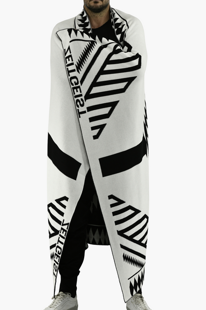 Black and White 100% Organic Cotton Throw / Blanket ZG5756